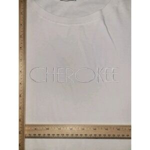 Vintage 1990s T-Shirt Cherokee Embroidered White XL